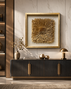 Sunburst Petals Shadow Box Wall Decoration Piece