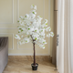 White Cherry Blossom Glow Artificial Indoor Plant For Home - 6 Feet