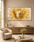 Golden Butterfly Radiance Crystal Glass Art Wall Painting For Home Décor