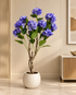Hydrangea Floral Artificial Indoor Plant For Home - Purple ( Natural feel )  ( 4.4 Feet )