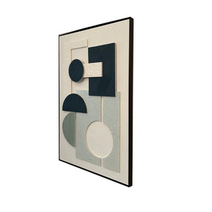 Geometric Dreamscape Modern Wall Art ( 32 x 47 Inches )