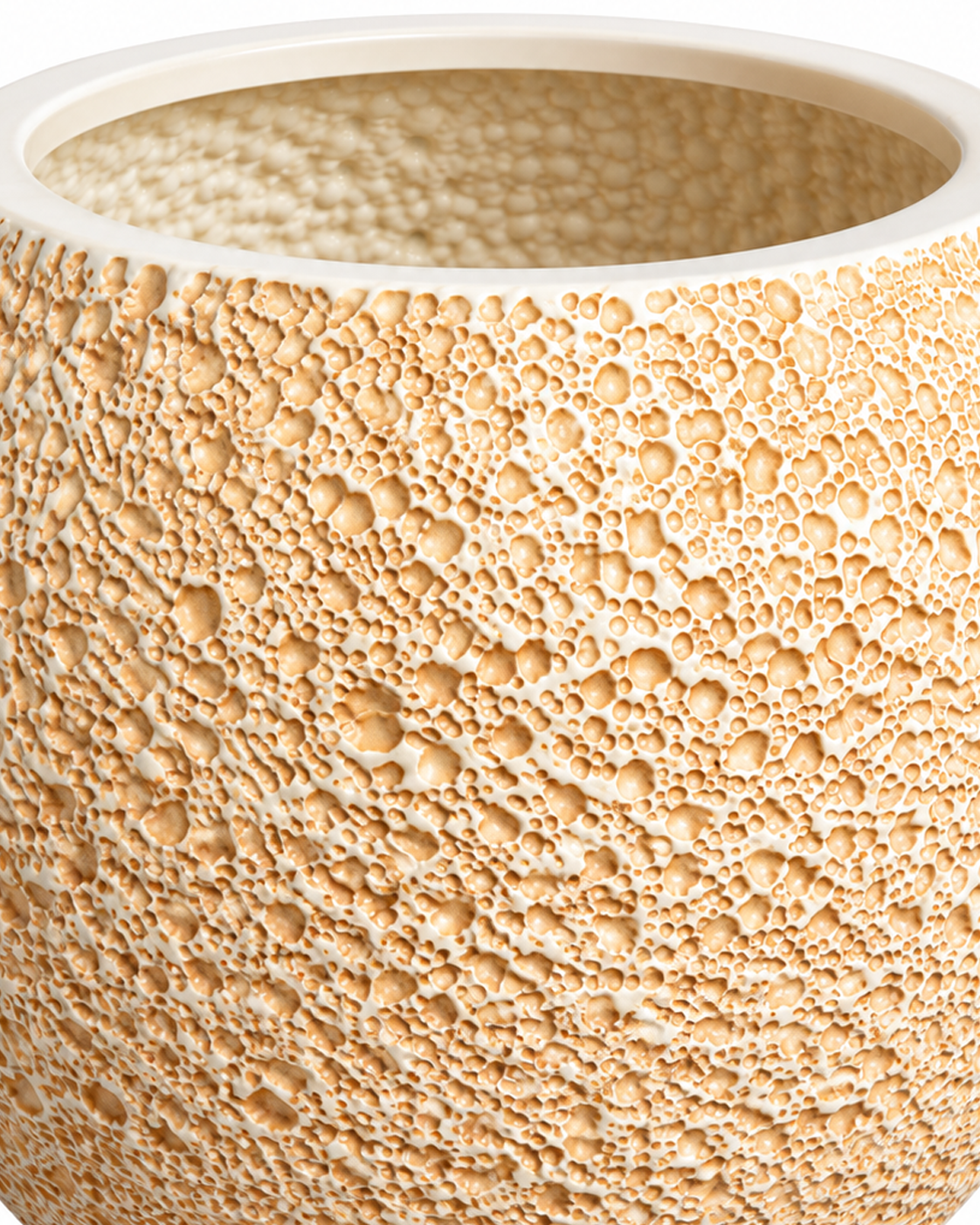 Lunar Texture Indoor Planters For Home - Beige