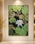 Lotus Reverie Handmade Wall Painting for Home & Wall Decoration Item ( 47x31.5 Inches )