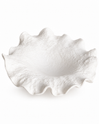 Seashell Wave Decorative Bowl & Item for Home Deocoration - White