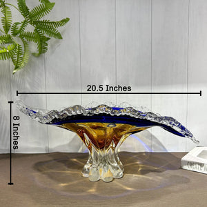 Blue Horizon Charm Handblown Glass Vase & Decorative showpiece