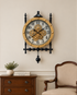 Timeless Charm Luxury Designer Wall Clocks for the Home With Moving Gear Mechanism Buy Wall Clock Online (Steel Body)