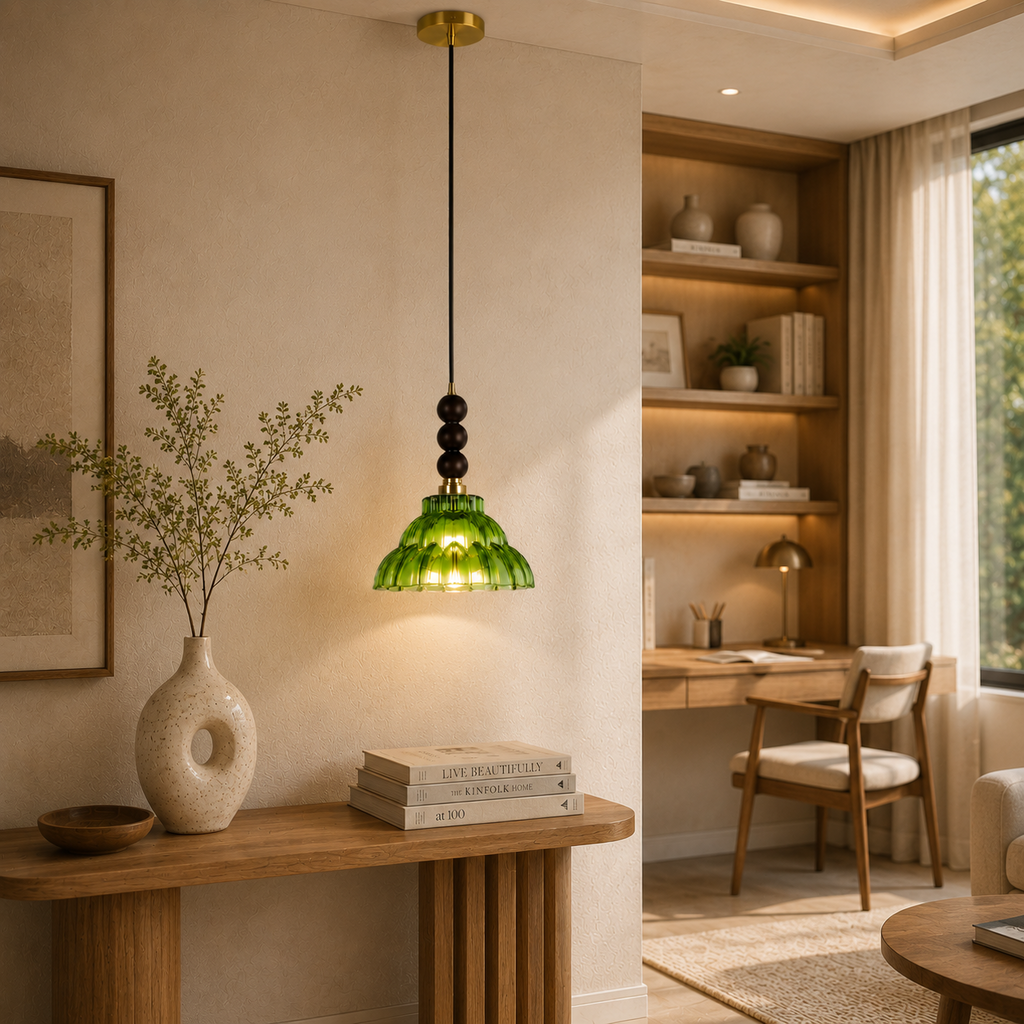 Rainleaf Bell Pendant Light For Home  & Item  for Home Decoration - Green