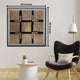 Golden Maze Wall Hand Paintings for Home (Comes With an Outer Floater Frame) (40x40 Inches)