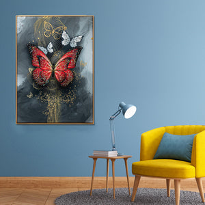 Flutter Strokes Crystal Glass Decorative Wall painting Art & Wall Decoration items