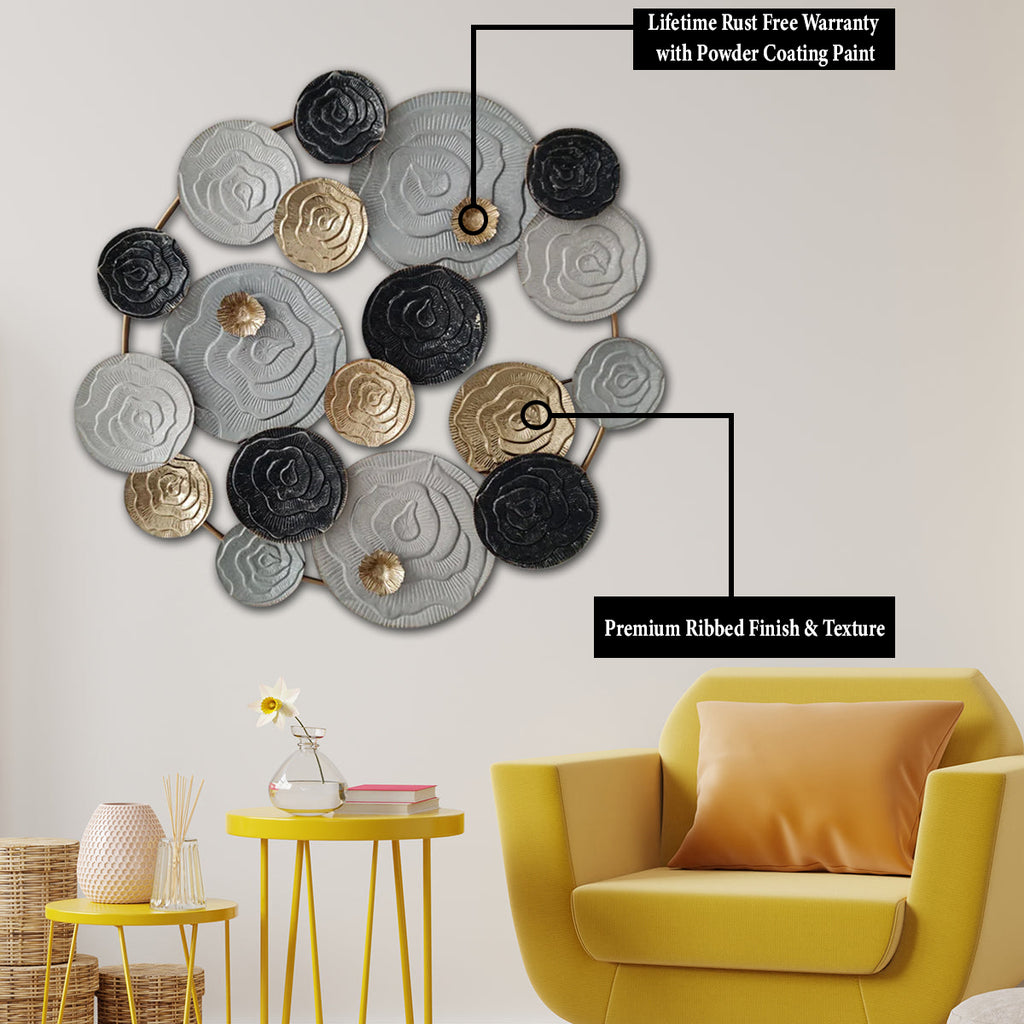 Muscat Circular Discs Wall Decoration Metal Art for Wall
