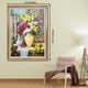 Garden Blossom Delight Hand Wall Decor Paintings for Home (With outer Floater Frame) (34x45.5 Inches) (Victorian Frame)