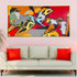 Shades of Imagination Hand Wall Painting For Home (Comes With an Outer Floater Frame)