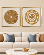 The Golden Overlay & Illustrious Allure Shadow Box for Wall Decoration Pair - Set of 2
