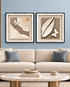 Butterfly & Bloom & Nature in Relief Shadow Box for Wall Decoration & Wall Art -Set of 2
