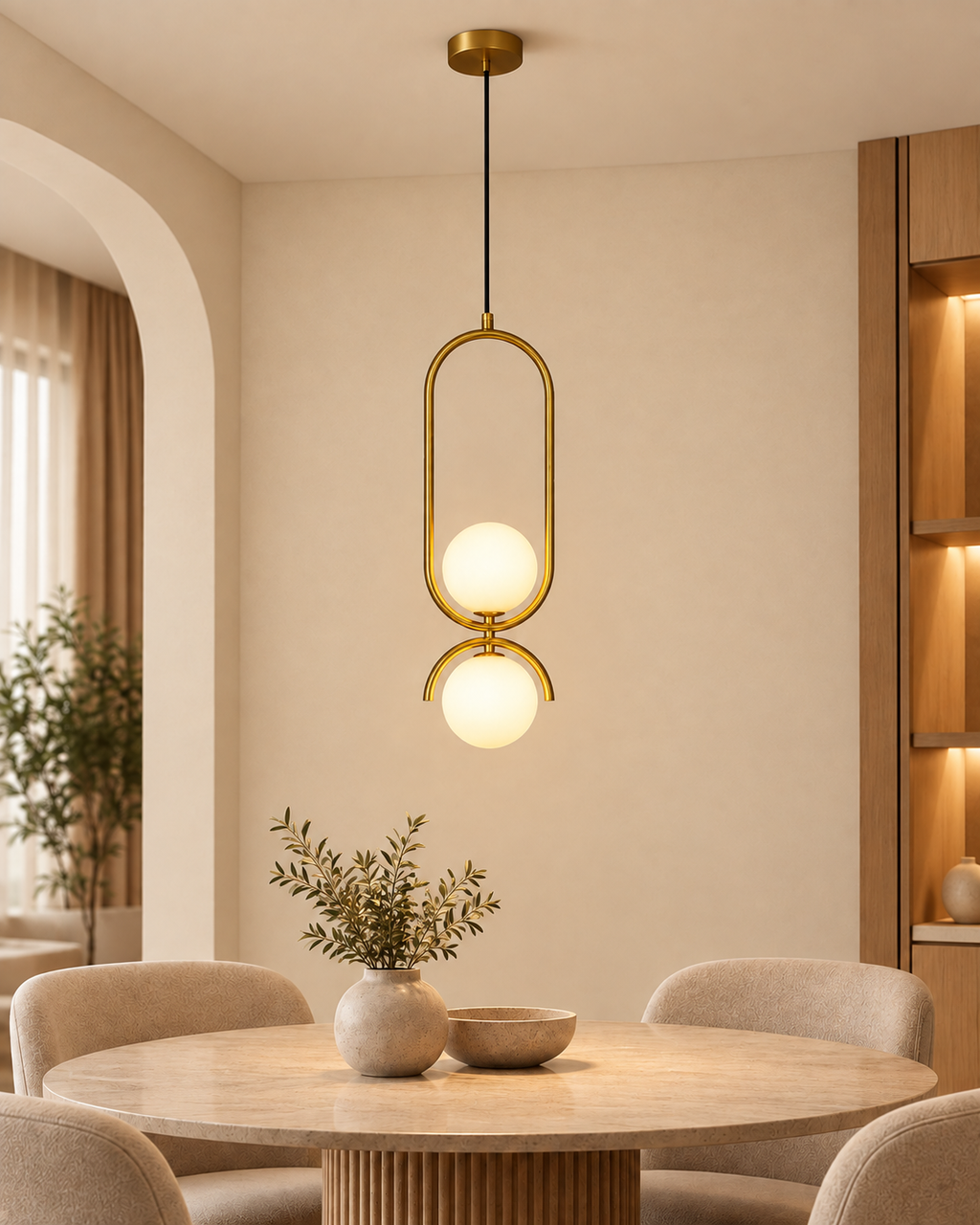 Orbital Elegance Pendant Light For Living Room