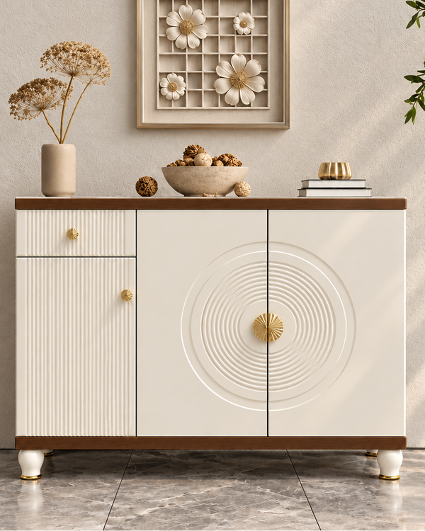 Viona Halo Storage Cabinet and Console Table For Home & Crockery Storage Cabinet / Crockery Unit