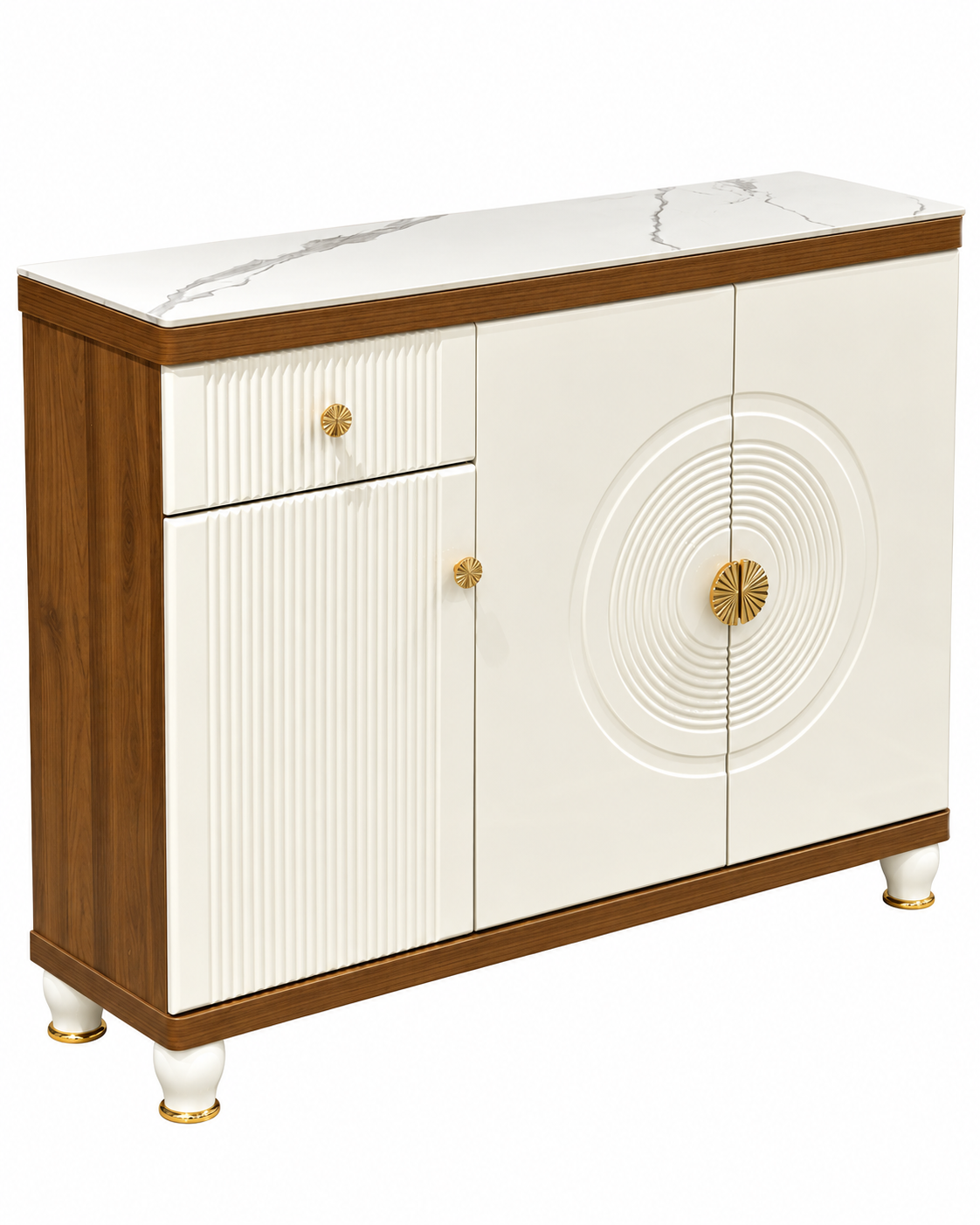 Viona Halo Storage Cabinet and Console Table For Home & Crockery Storage Cabinet / Crockery Unit