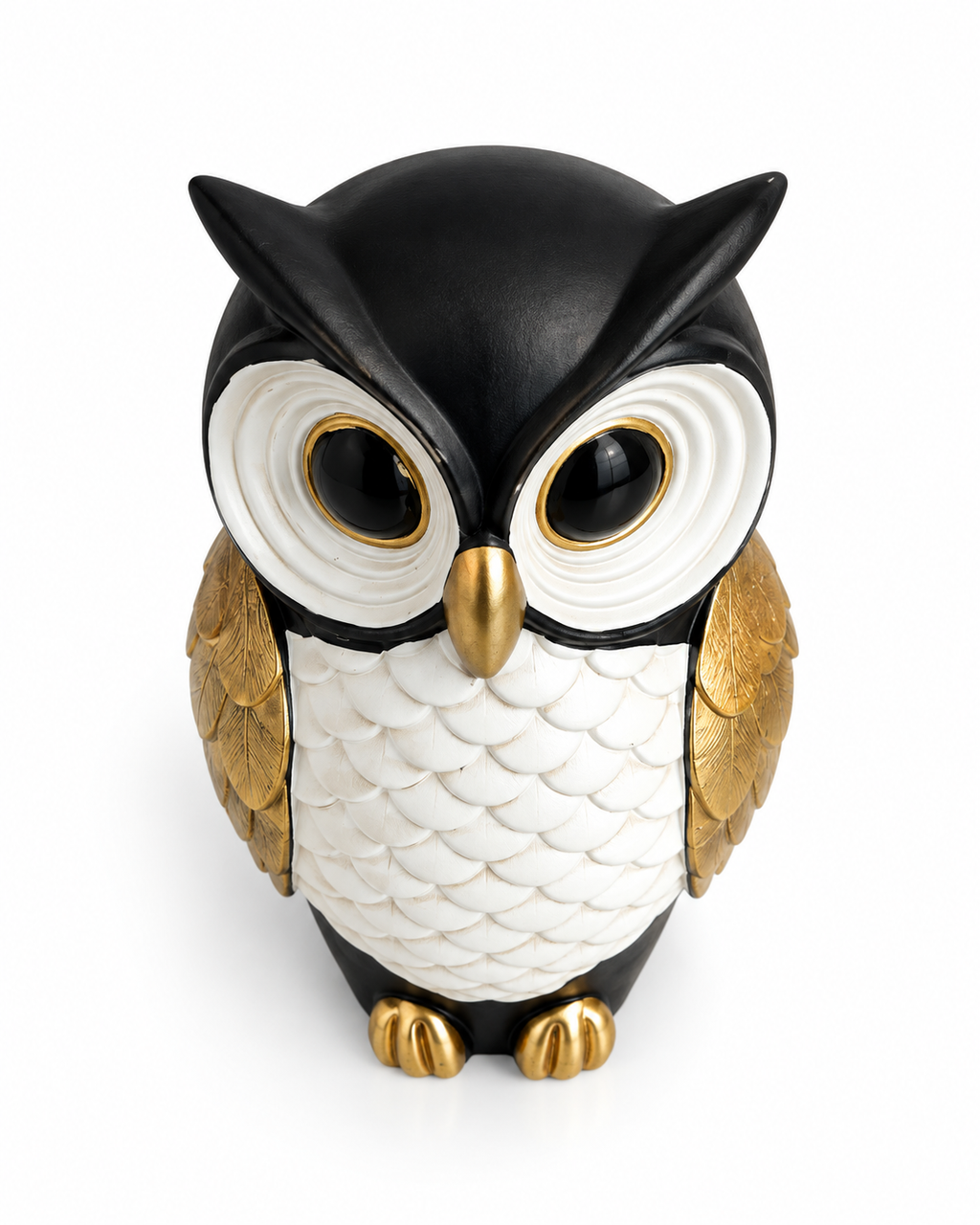 Golden Gaze Owl Home Decoration Showpiece & Items for Room Decoration - Medium