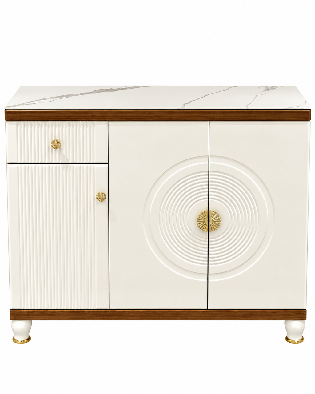 Viona Halo Storage Cabinet and Console Table For Home & Crockery Storage Cabinet / Crockery Unit