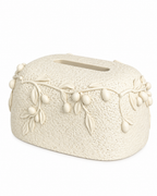 Botanical Relief Tissue Holder For Home - Beige