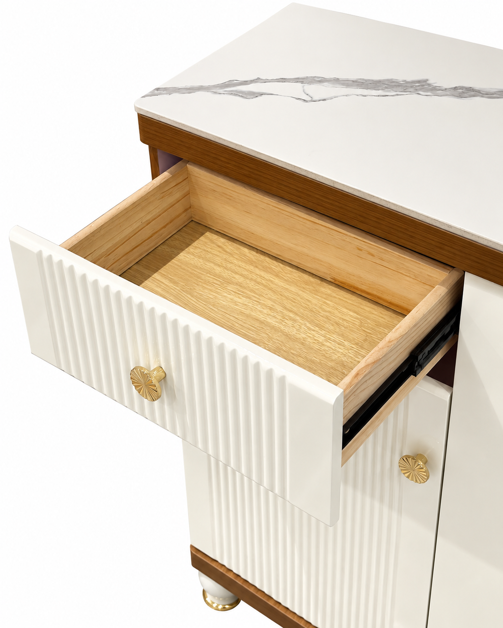 Viona Halo Storage Cabinet and Console Table For Home & Crockery Storage Cabinet / Crockery Unit