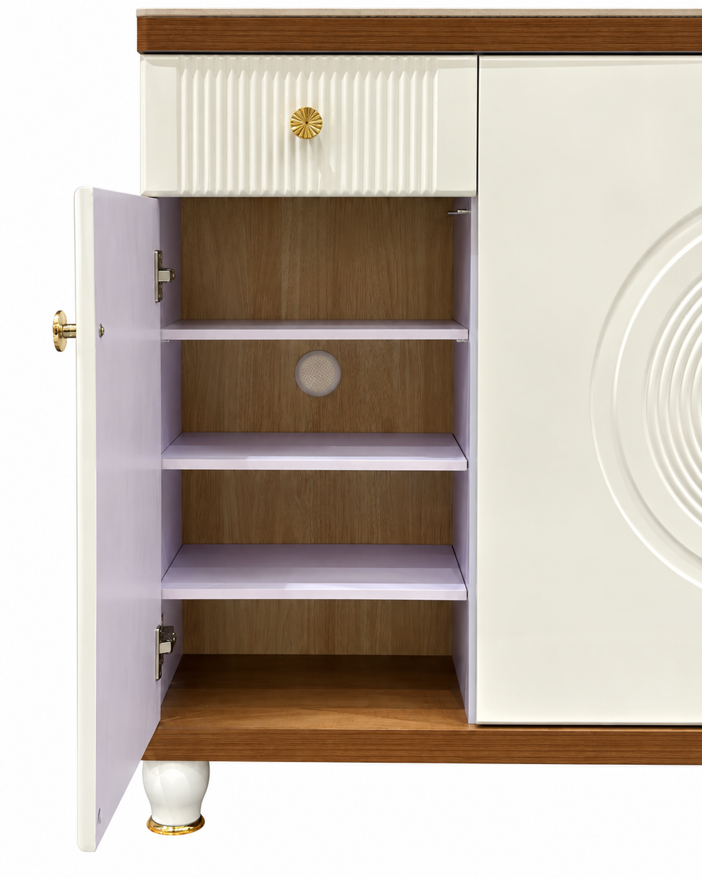Viona Halo Storage Cabinet and Console Table For Home & Crockery Storage Cabinet / Crockery Unit