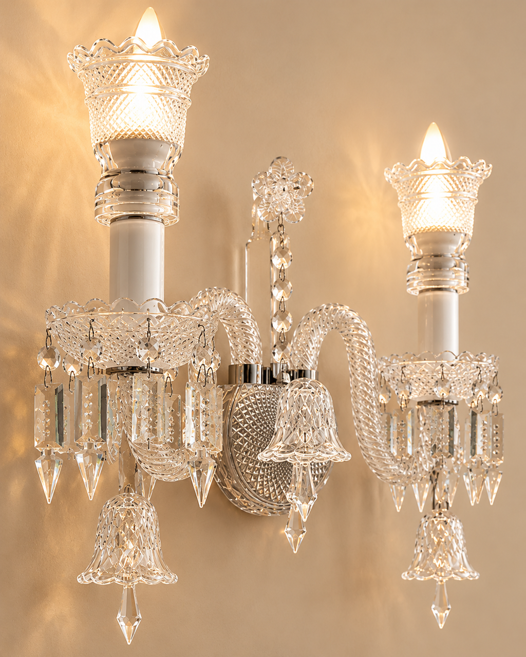 Orlencia Crown Wall Lights For Home & Item for Wall Decoration - White