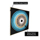 Oceanic Vortex Hand Wall Painting for Home (Comes With an Outer Floater Frame) (40x40 Inches)