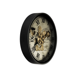 Moment Maker Luxury Designer Wall Clock With Moving Gear Mechanism Buy Wall Clock Online - Medium (Steel Body)