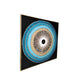 Oceanic Vortex Hand Wall Painting for Home (Comes With an Outer Floater Frame) (40x40 Inches)