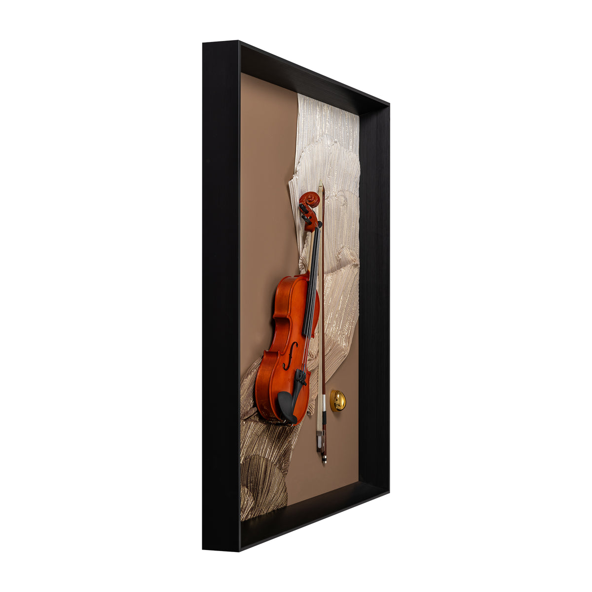 Musical Violin Pop Art Shadow Box
