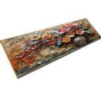 Bouquet in Vase Crystal Glass Art Wall Painting For Home Décor