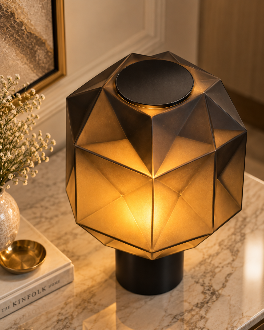 Geometric Glow Designer Table Lamp for Home & Home Decoration Items (Italian Designer Collection)