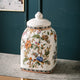 Floral Romance Ceramic Jar & Item for home Decoration - Small