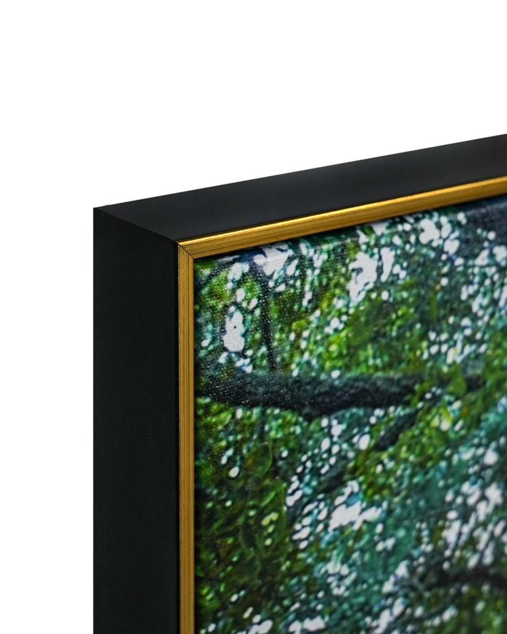Tree of Life by Top American &  European contemporary Artists 100% Hand Wall Painting For Home (With Outer Floater Frame frame) ( 35.5 x 53 Inches )