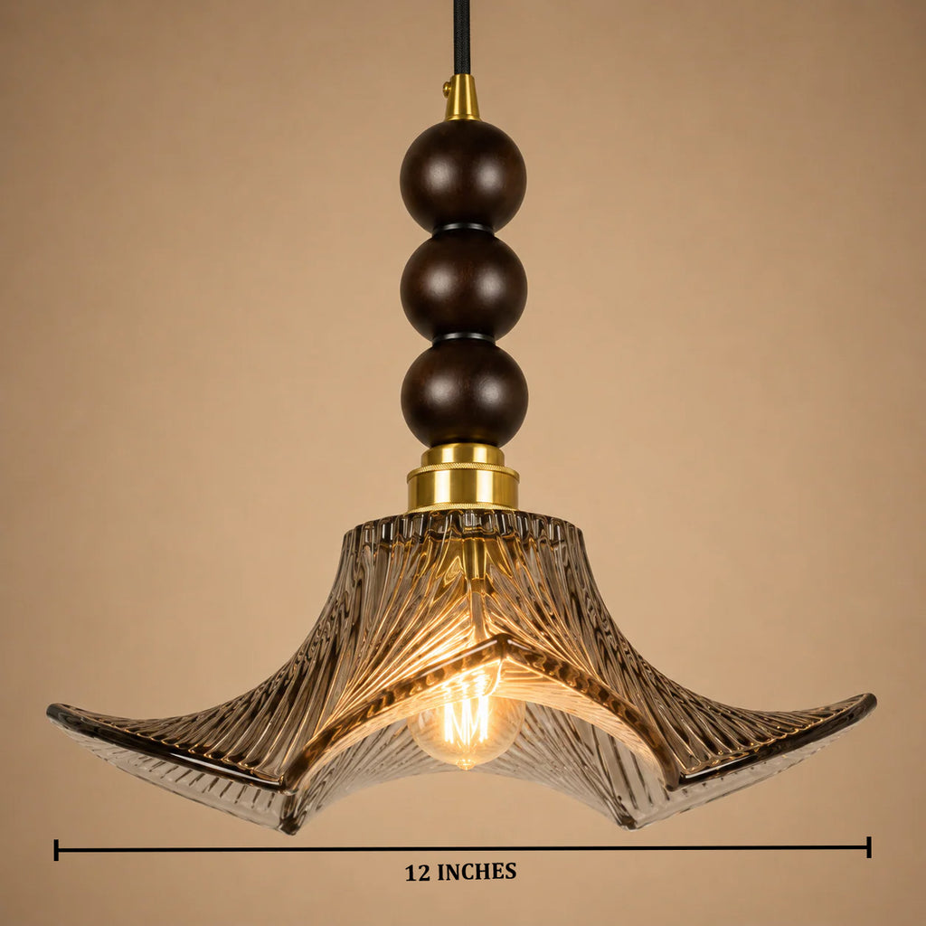 Ebon Flora Pendant Light For Home  & Item  for Home Decoration - Grey