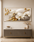 Orchids of Timeless Grace Framed Crystal Glass Wall Paintings For Home & Wall Decoration items