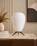 Zen Cocoon Designer Table Lamp for Home & Home Decoration Items - Oval (Italian Designer Collection)