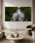 Hidden Forest Waterfall Crystal Glass Art Wall Painting For Home Décor