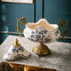 Golden Era Bloom Vase & Showpiece for Home & Item for Home Decoration - Blue