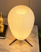 Zen Cocoon Designer Table Lamp for Home & Home Decoration Items - Oval (Italian Designer Collection)