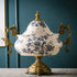 Golden Era Bloom Vase & Showpiece for Home & Item for Home Decoration - Blue