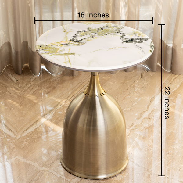 Pristine Elegance Side Table For Living Room