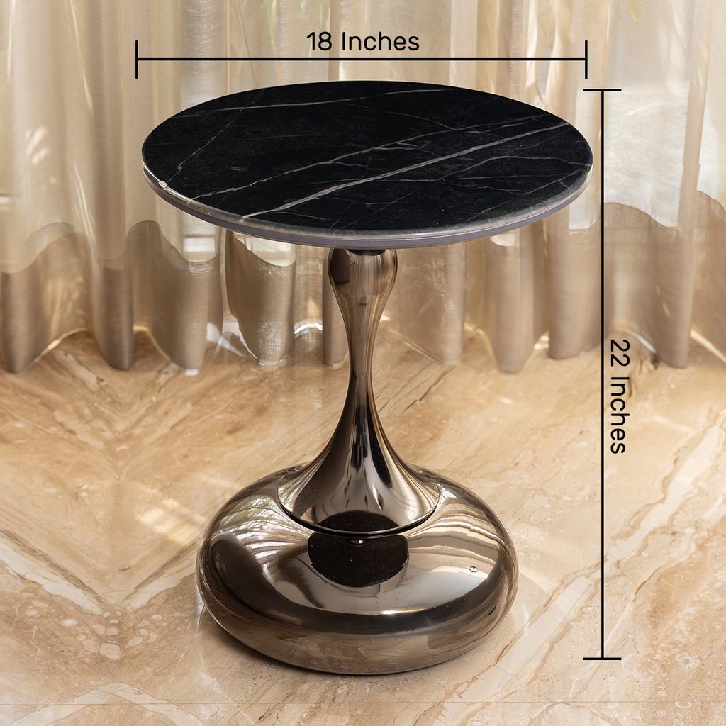 Onyx Elegance Side Table For Living Room