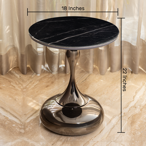Onyx Elegance Side Table For Living Room