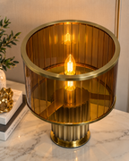 Golden Flute Designer Table Lamp for Home & Home Decoration Items (Italian Designer Collection)