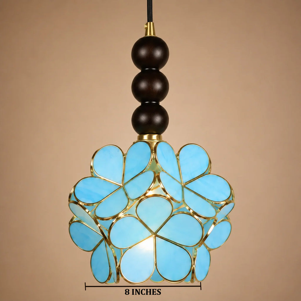 Botanica Orb Pendant Light For Living Room & Item  for Home Decoration - Blue
