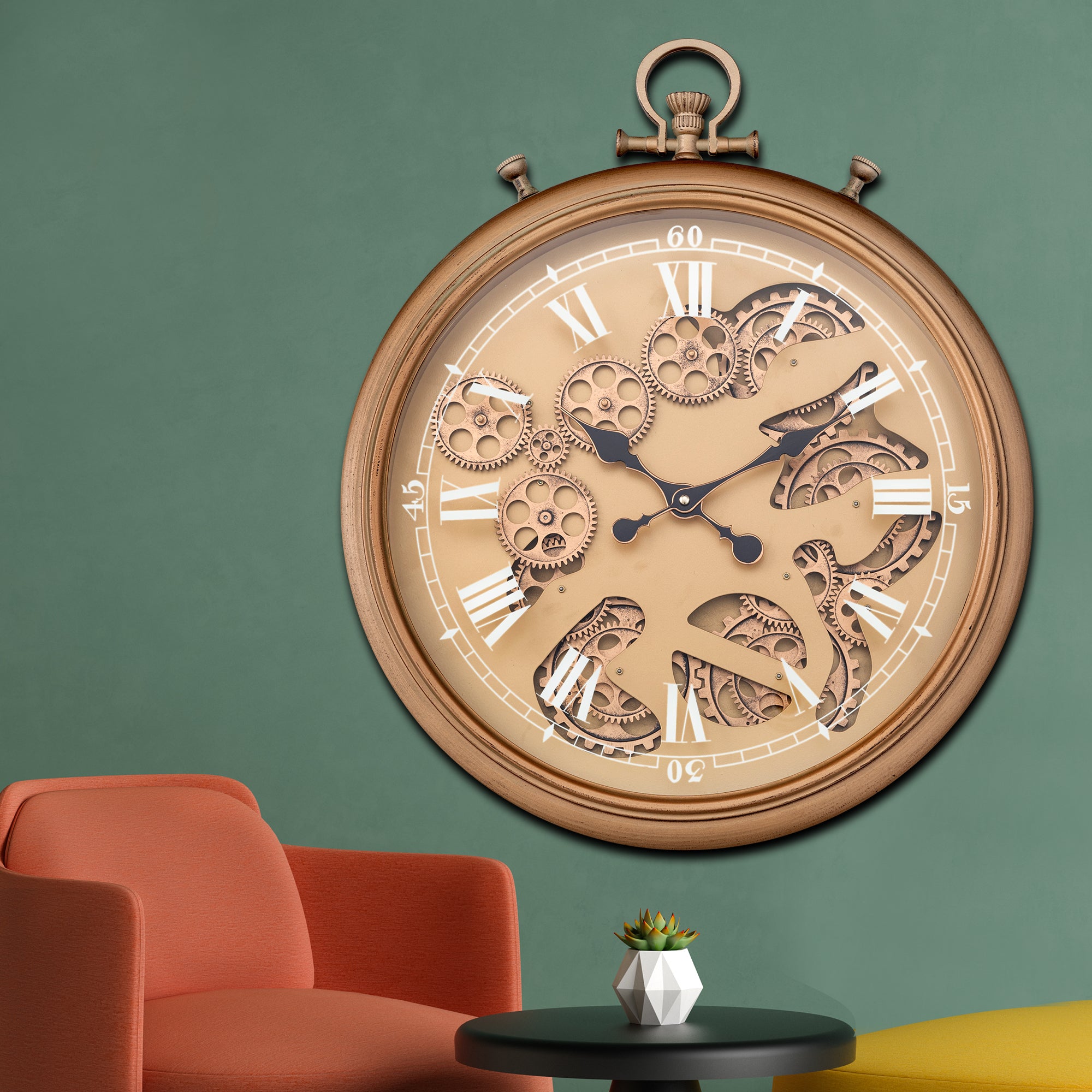 Vortex Time Luxury Antique Wall clocks for the Home With Moving