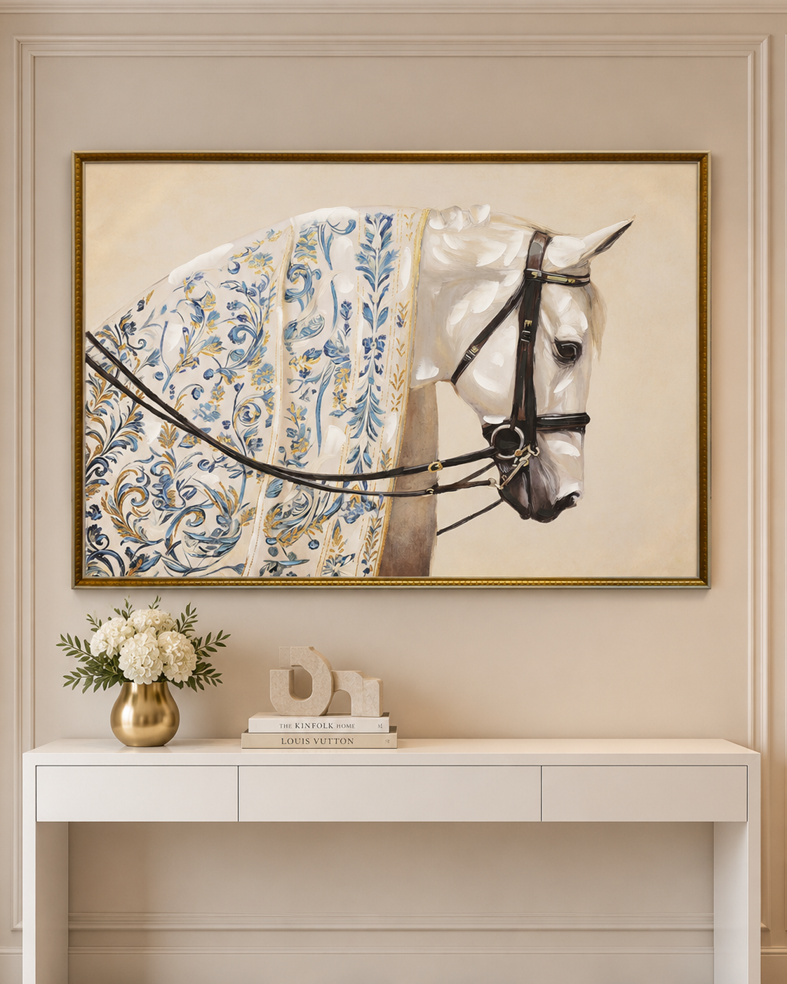 Royal Cavalier 100% Hand Painted Oil Paintings For Home & Wall Decoration Items (31.5 x 47 Inches)