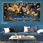 Floral Night Fantasy Crystal Glass Painting & Wall Decoration Items